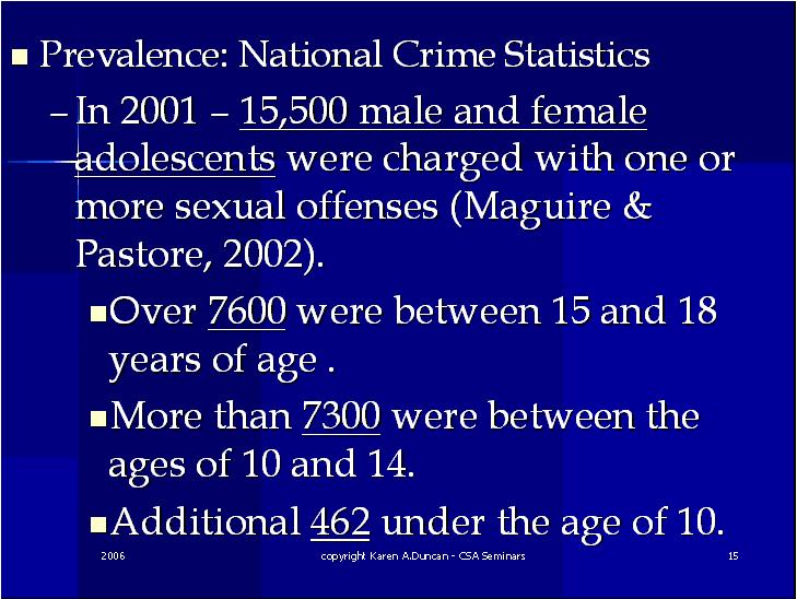National Crime 2 Juvenile Sex Offenders CEUs